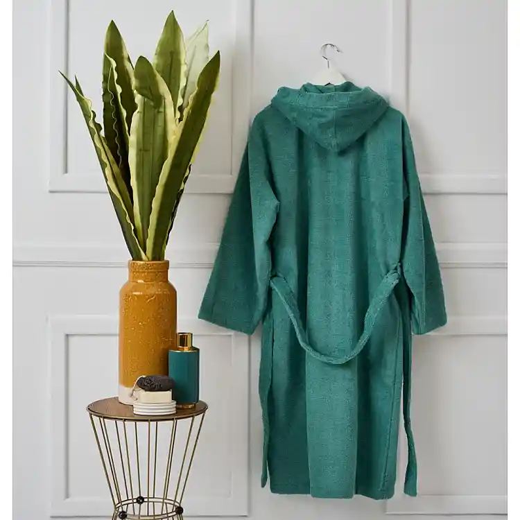 Μπουρνούζι με Κουκούλα Pure Cotton - Acqua, Medium