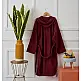 Μπουρνούζι με Κουκούλα Pure Cotton - Burgundy, Medium