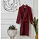 Μπουρνούζι με γιακά Pure Cotton - Burgundy, Small