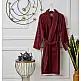 Μπουρνούζι με γιακά Pure Cotton - Burgundy, Small
