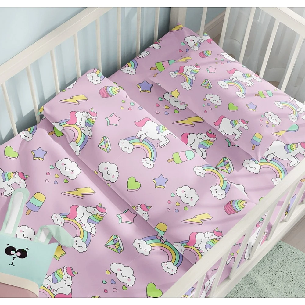 Σεντόνια Σετ Candy Unicorn - 125x175(x2)+30x40(x1) Σεντόνια Σετ Candy Unicorn - 125x175(x2)+30x40(x1)