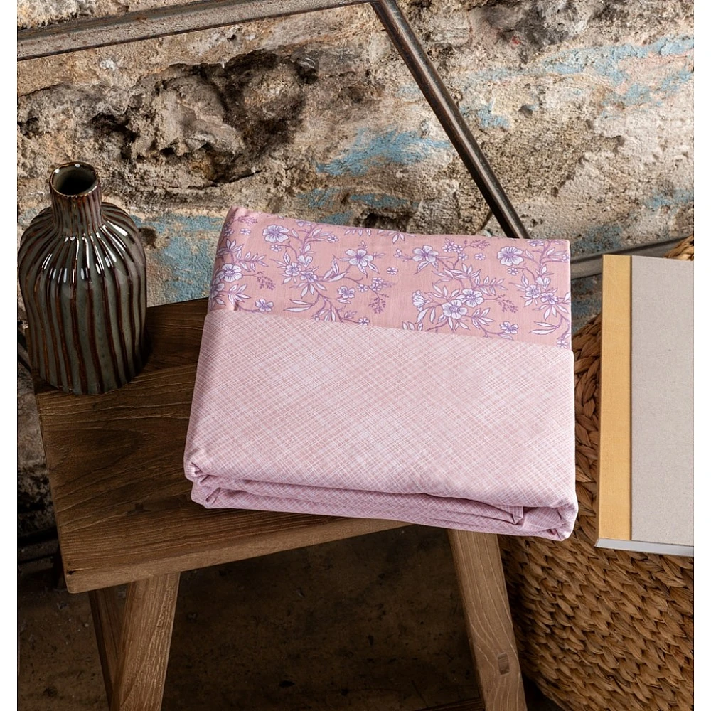 Παπλωματοθήκη "Luna" Fiori Dusty Pink - Μονή (165x245) Παπλωματοθήκη "Luna" Fiori Dusty Pink - Μονή (165x245)
