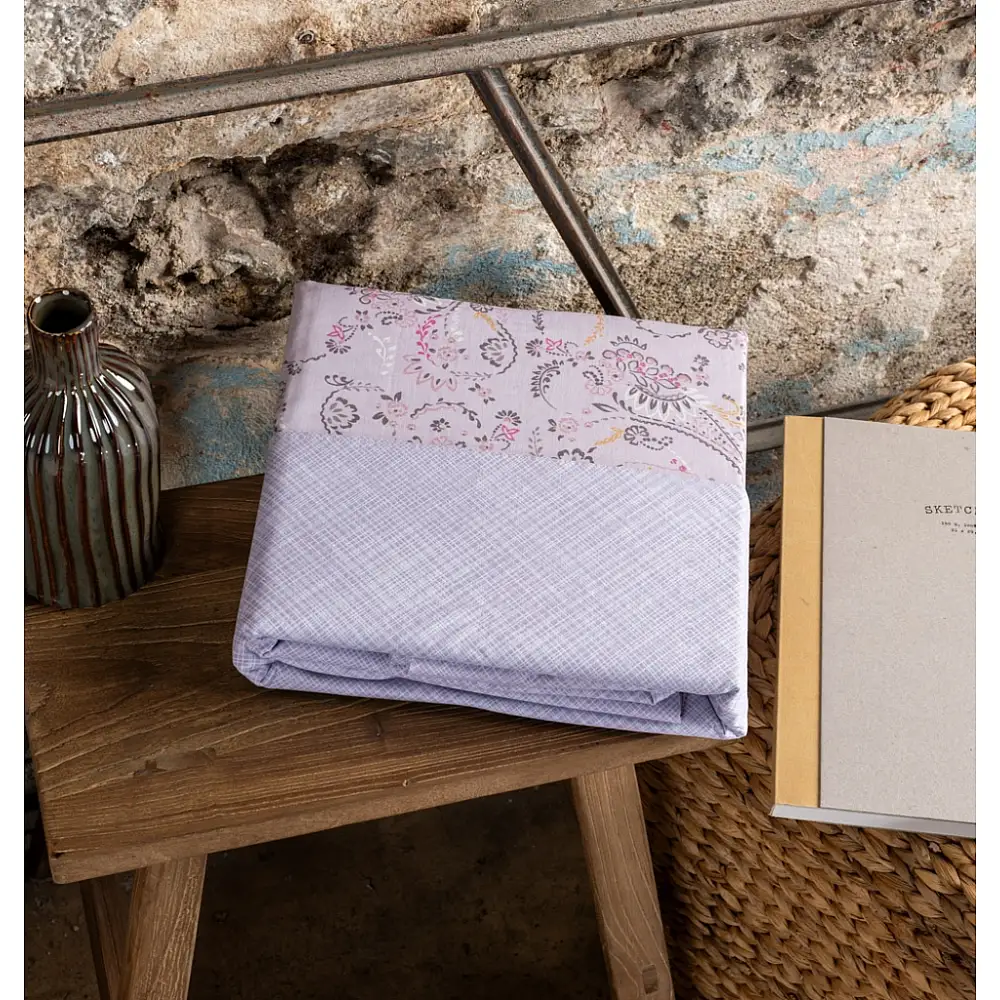 Παπλωματοθήκη "Luna" Lily Beige - Γίγας (245×265)