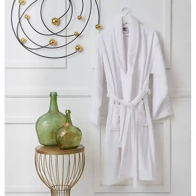 Μπουρνούζι Ενηλίκων “Pure Cotton” Γιακάς White