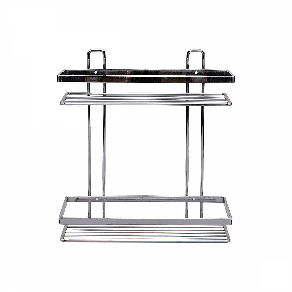 ΕΤΑΖΕΡΑ ELEGANT ΜΕΤΑΛΛΙΚΗ ΙΣΙΑ 2 ΘΕΣΕΩΝ 27x25x12.5cm ΧΡΩΜΙΟΥ 02-8680