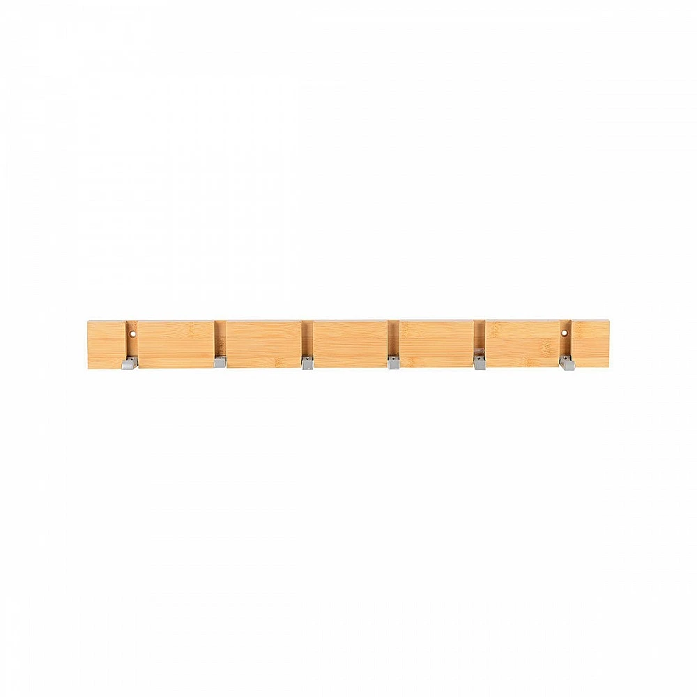 ΚΡΕΜΑΣΤΡΑ ΤΟΙΧΟΥ ΞΥΛΙΝΗ 60x5.5x1.8cm 6 ΘΕΣΕΩΝ ΜΕ ΑΝΑΔΙΠΛΟΥΜΕΝΟΥΣ ΓΑΝΤΖΟΥΣ 02-18399