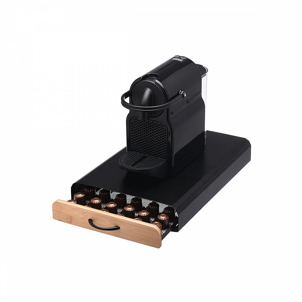ΘΗΚΗ ΓΙΑ ΚΑΨΟΥΛΕΣ ESPRESSO BAMBOO ESSENTIALS ΜΕΤΑΛΛΙΚΗ ΣΥΡΤΑΡΩΤΗ 60 ΘΕΣΕΩΝ ΜΑΥΡΗ 01-19884