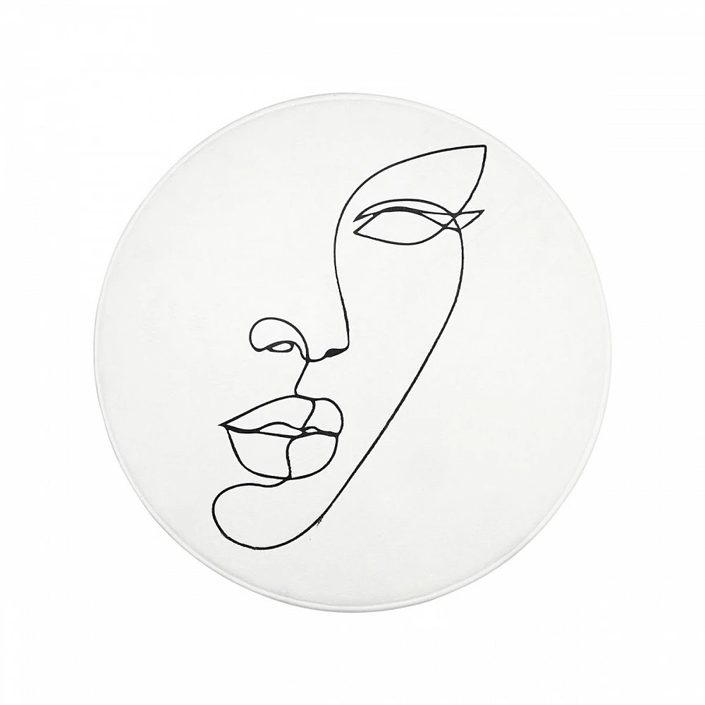 ΤΑΠΕΤΟ ΜΠΑΝΙΟΥ LINE ART ΑΝΤΙΟΛΙΣΘΗΤΙΚΟ 80x80cm ΛΕΥΚΟ 02-18092