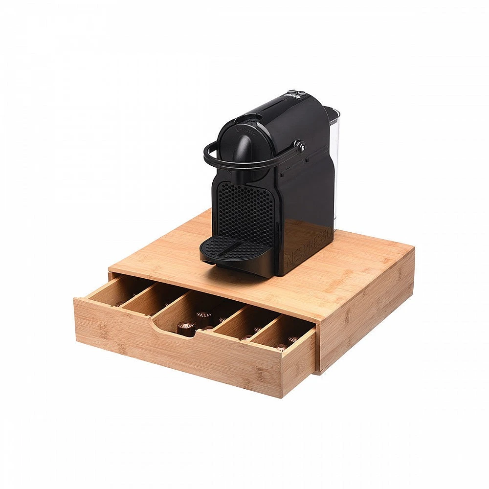 ΘΗΚΗ ΓΙΑ ΚΑΨΟΥΛΕΣ ESPRESSO BAMBOO ESSENTIALS ΣΥΡΤΑΡΩΤΗ ΜΕ 5 ΡΥΘΜΙΖΟΜΕΝΕΣ ΘΕΣΕΙΣ 01-19860