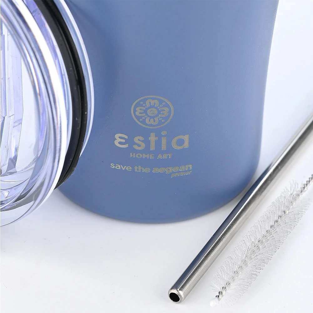 ΘΕΡΜΟΣ COFFEE MUG SAVE THE AEGEAN 500ml DENIM BLUE 01-23188 ΘΕΡΜΟΣ COFFEE MUG SAVE THE AEGEAN 500ml DENIM BLUE 01-23188