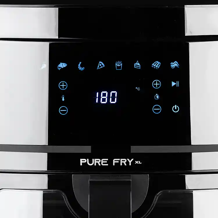 ΦΡΙΤΕΖΑ ΑΕΡΟΣ PURE FRY XL 1700w 9.1lt ME ΨΗΦΙΑΚΗ ΟΘΟΝΗ & 8 ΠΡΟΓΡΑΜΜΑΤΑ ΜΑΥΡΟ 06-20620