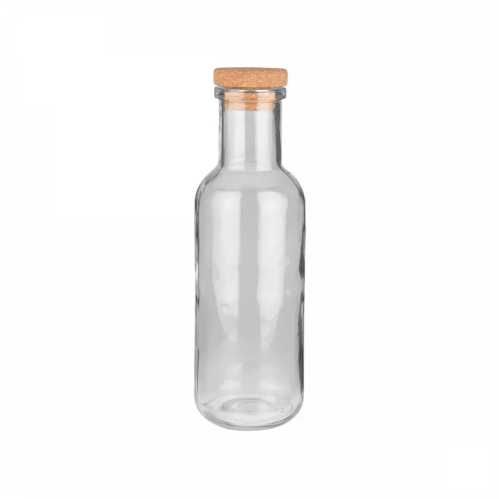 ΜΠΟΥΚΑΛΙ ΓΥΑΛΙΝΟ 1000ml ΜΕ ΚΑΠΑΚΙ ΦΕΛΛΟΥ ΓΚΡΙ 01-21863