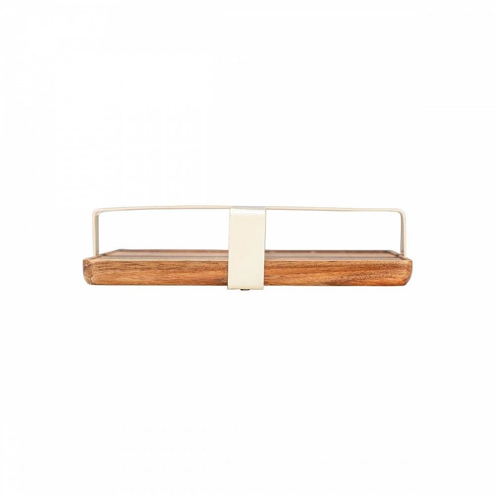 ΧΑΡΤΟΠΕΤΣΕΤΟΘΗΚΗ ΤΕΤΡΑΓΩΝΗ ALLURE ΜΕΤΑΛΛΙΚΗ IVORY 01-24765