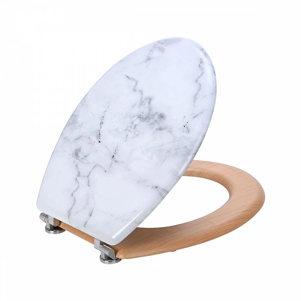 ΚΑΠΑΚΙ ΛΕΚΑΝΗΣ MARBLE ΜΕ ΜΕΝΤΕΣΕΔΕΣ ΑΠΟ ΚΡΑΜΑ ΨΕΥΔΑΡΓΥΡΟΥ 02-21825