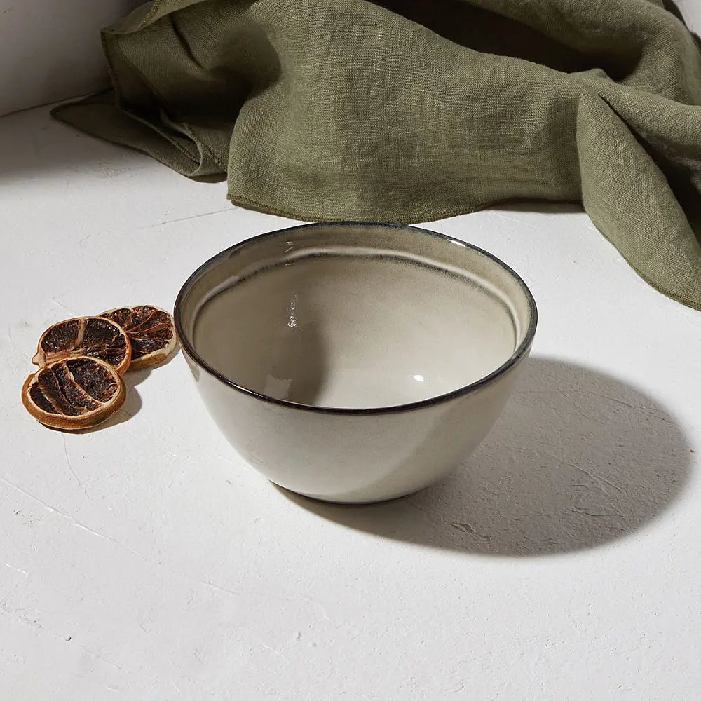 ΜΠΟΛ DELINE STONEWARE 15cm DOVE 07-24482