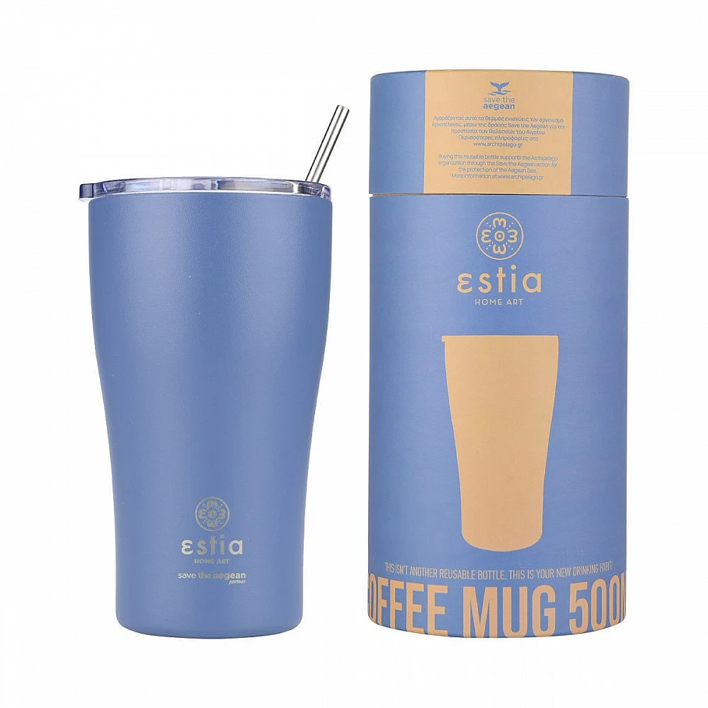ΘΕΡΜΟΣ COFFEE MUG SAVE THE AEGEAN 500ml DENIM BLUE 01-23188