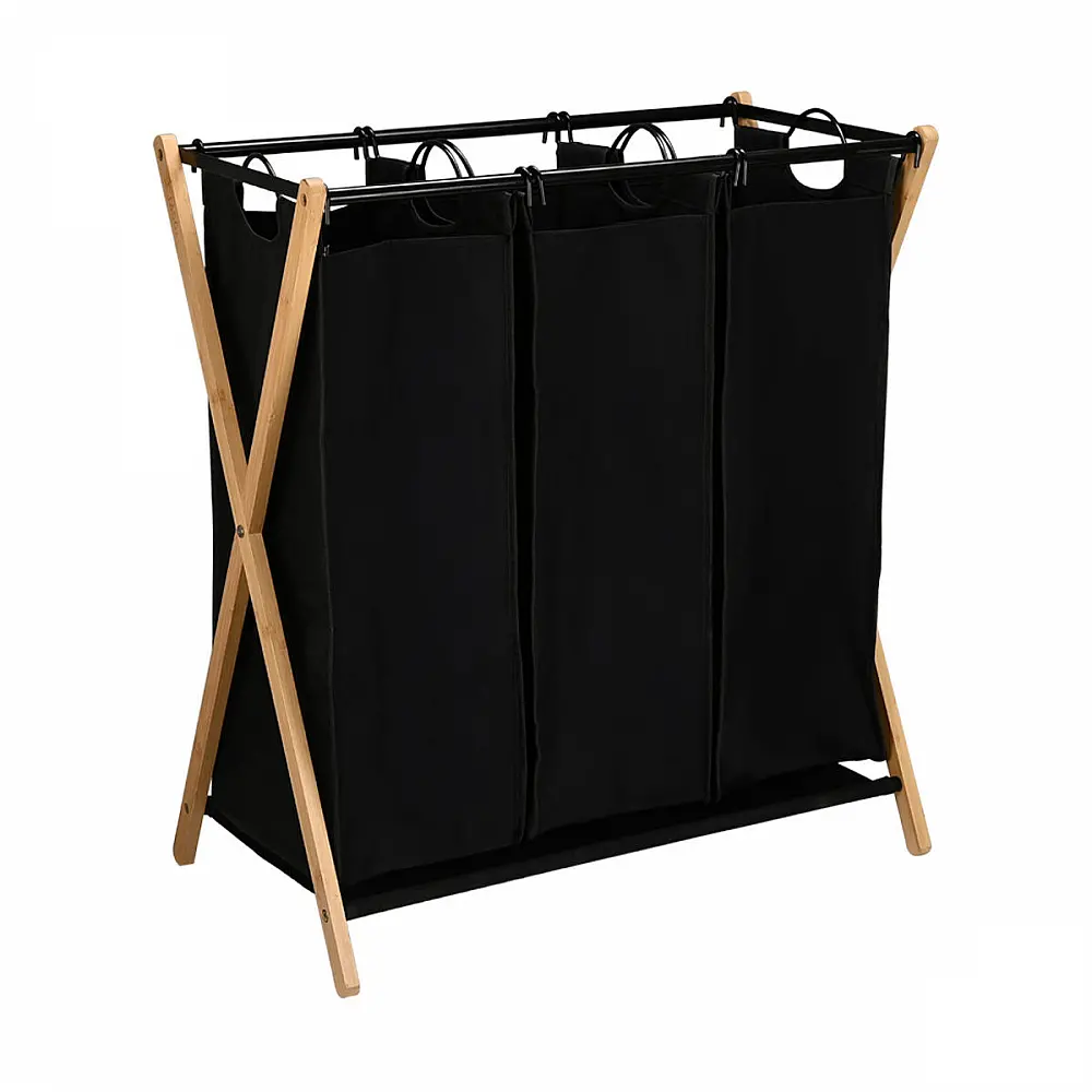 ΚΑΛΑΘΙ ΑΠΛΥΤΩΝ BAMBOO ESSENTIALS 102lt 3 ΘΕΣΕΩΝ 68x40x76cm ΜΑΥΡΟ 02-26967 ΚΑΛΑΘΙ ΑΠΛΥΤΩΝ BAMBOO ESSENTIALS 102lt 3 ΘΕΣΕΩΝ 68x40x76cm ΜΑΥΡΟ 02-26967