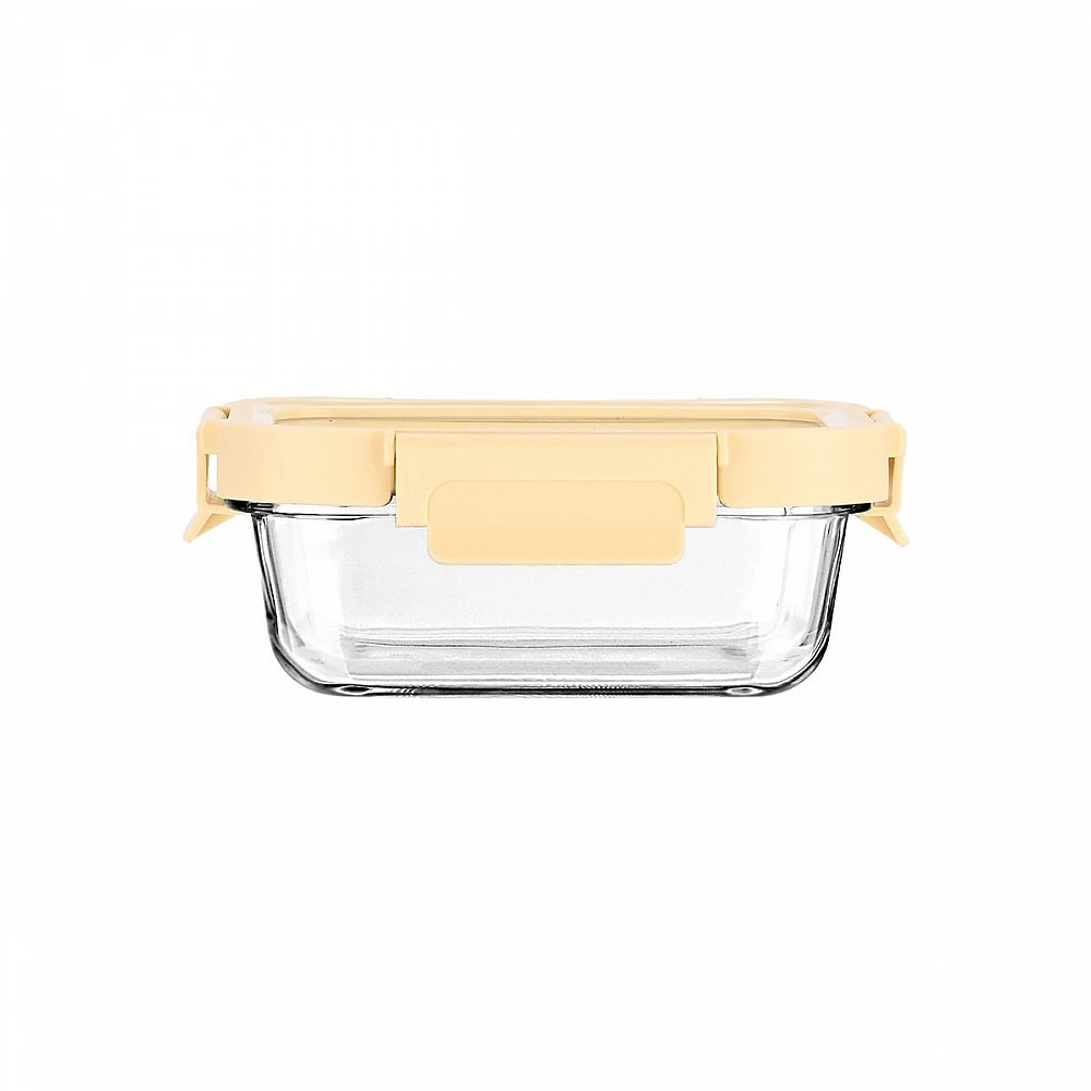 ΦΑΓΗΤΟΔΟΧΕΙΟ CLICK&SEAL ΓΥΑΛΙΝΟ 370ml 16.3x12.3x6.2cm ΜΕ ΚΑΠΑΚΙ ΠΛΑΣΤΙΚΟ IVORY 01-26448