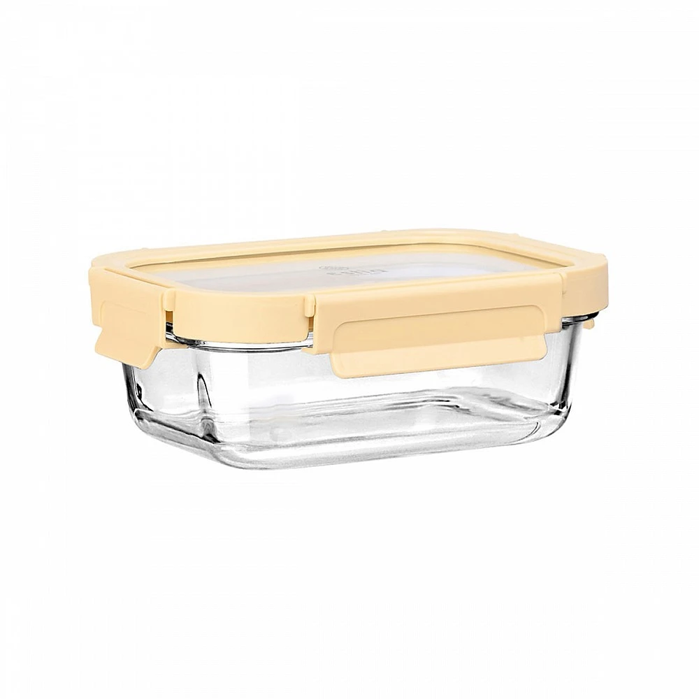 ΦΑΓΗΤΟΔΟΧΕΙΟ CLICK&SEAL ΓΥΑΛΙΝΟ 640ml 18.9x14.5x6.7 ΜΕ ΚΑΠΑΚΙ ΠΛΑΣΤΙΚΟ IVORY 01-26455