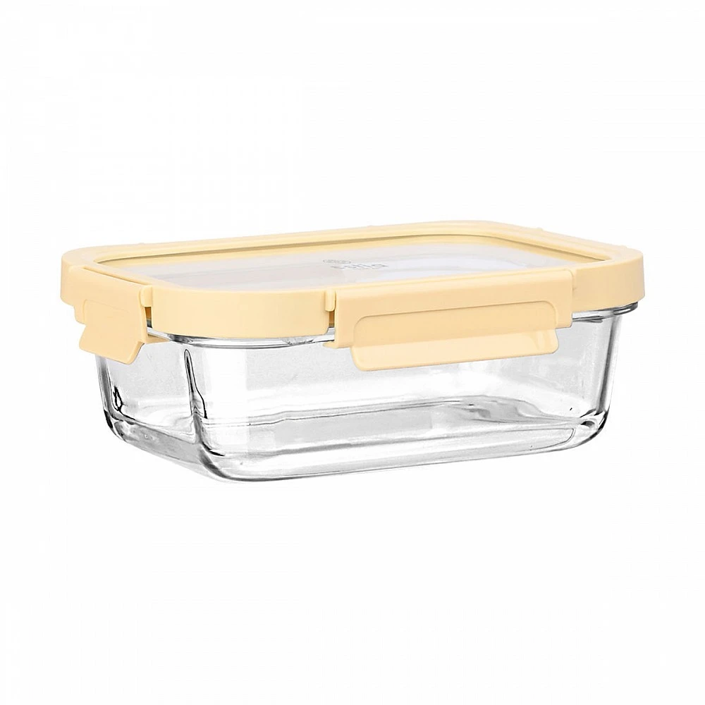 ΦΑΓΗΤΟΔΟΧΕΙΟ CLICK&SEAL ΓΥΑΛΙΝΟ 1050ml 21.6x16.5x7.4cm ΜΕ ΚΑΠΑΚΙ ΠΛΑΣΤΙΚΟ IVORY 01-26462