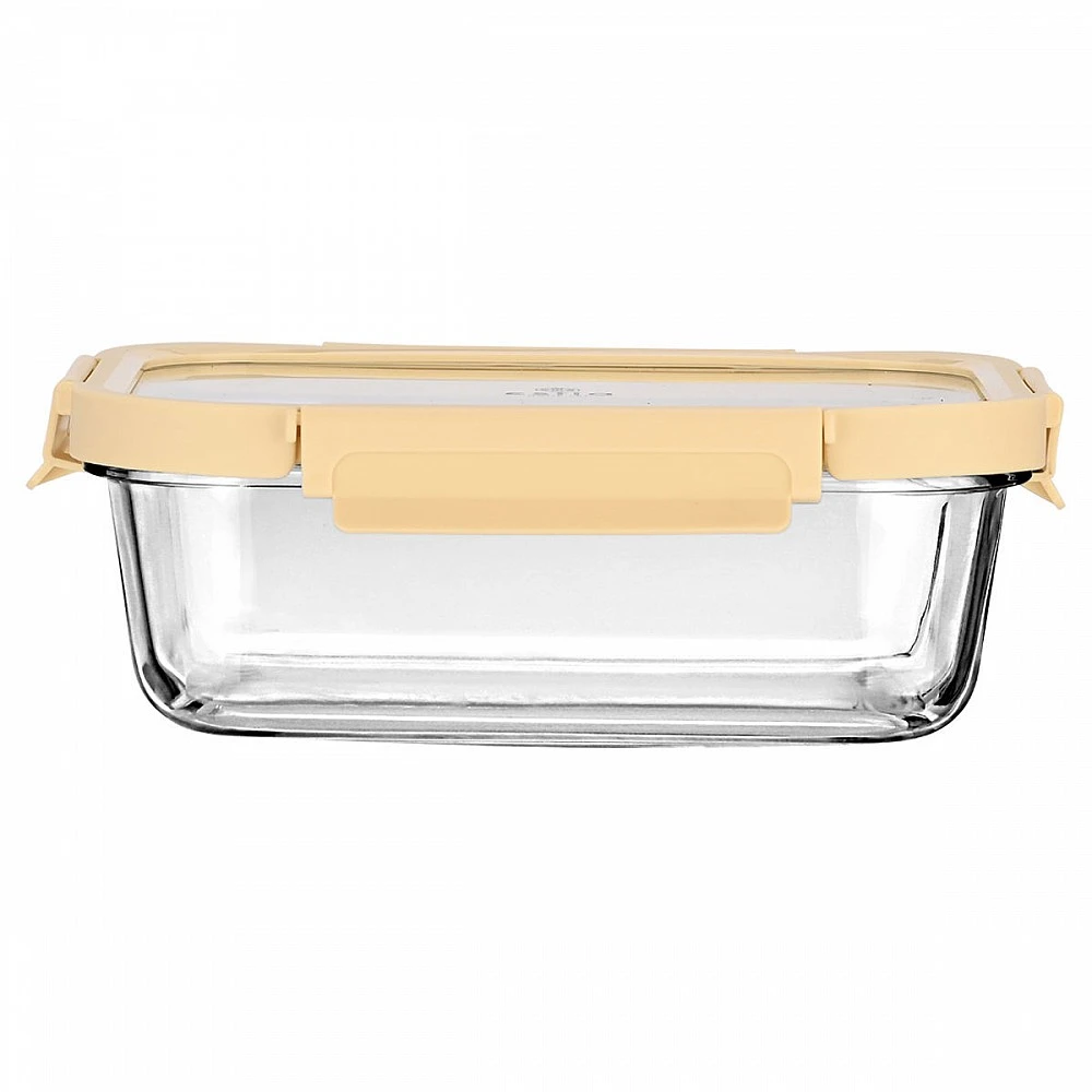 ΦΑΓΗΤΟΔΟΧΕΙΟ CLICK&SEAL ΓΥΑΛΙΝΟ 1520ml 23.5x17.8x7.6cm ΜΕ ΚΑΠΑΚΙ ΠΛΑΣΤΙΚΟ IVORY 01-26479