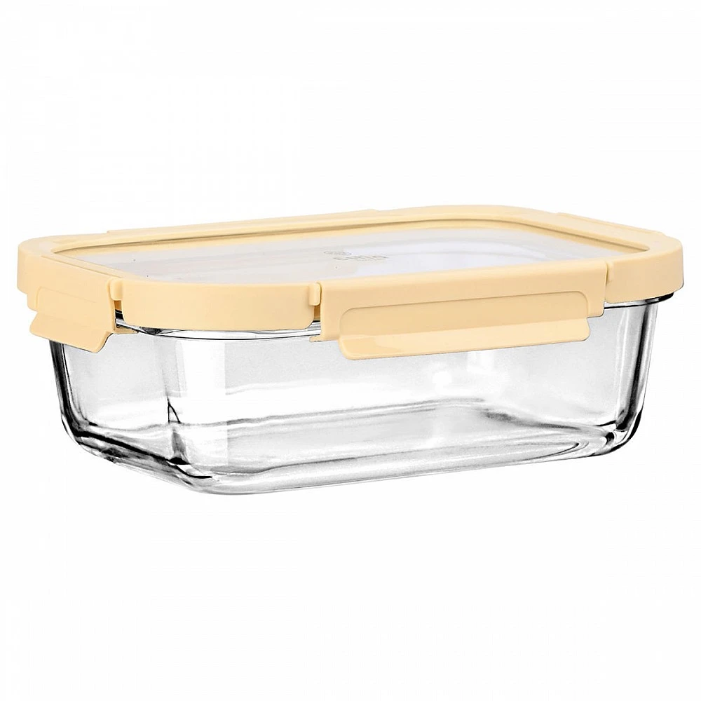 ΦΑΓΗΤΟΔΟΧΕΙΟ CLICK&SEAL ΓΥΑΛΙΝΟ 1520ml 23.5x17.8x7.6cm ΜΕ ΚΑΠΑΚΙ ΠΛΑΣΤΙΚΟ IVORY 01-26479