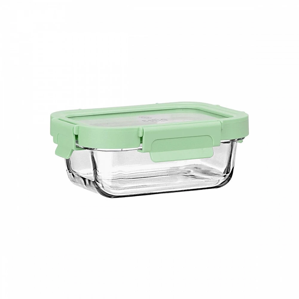 ΦΑΓΗΤΟΔΟΧΕΙΟ CLICK&SEAL ΓΥΑΛΙΝΟ 370ml 16.3x12.3x6.2cm ΜΕ ΚΑΠΑΚΙ ΠΛΑΣΤΙΚΟ MINT 01-26554