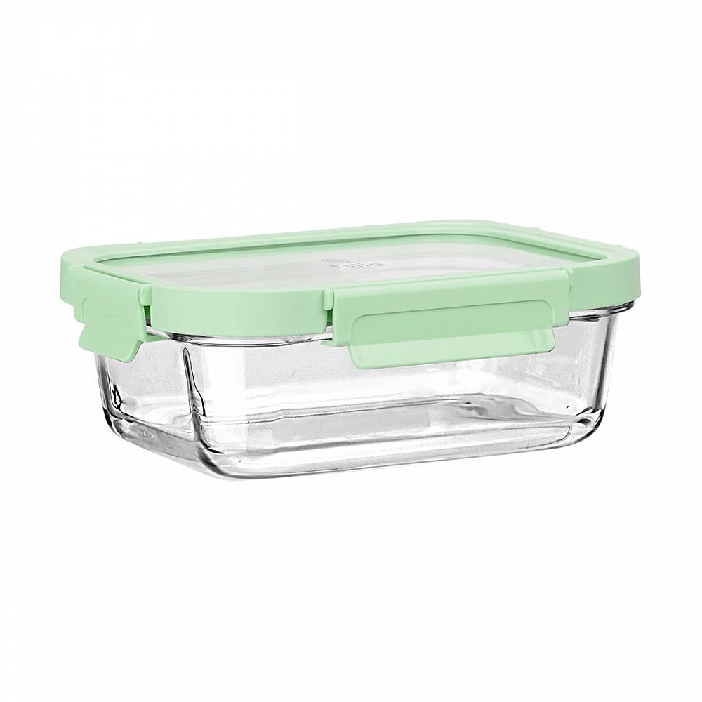 ΦΑΓΗΤΟΔΟΧΕΙΟ CLICK&SEAL ΓΥΑΛΙΝΟ 1050ml 21.7x16.5x7.4cm ΜΕ ΚΑΠΑΚΙ ΠΛΑΣΤΙΚΟ MINT 01-26578