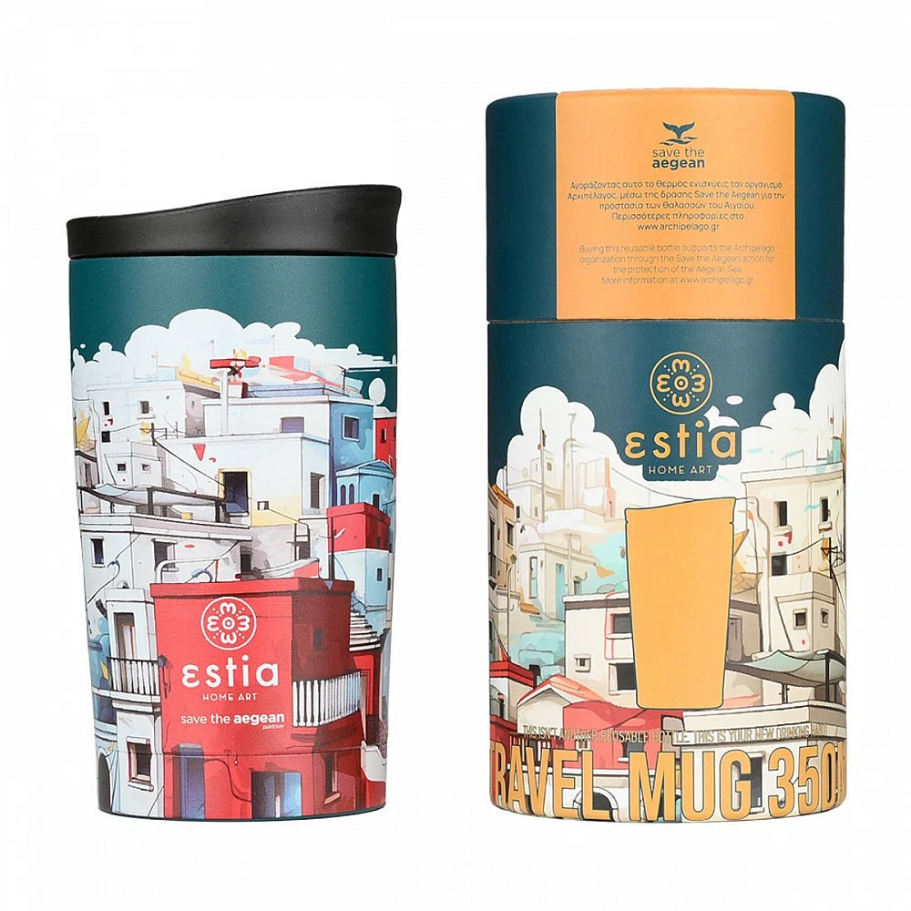 ΘΕΡΜΟΣ TRAVEL MUG SAVE THE AEGEAN 350ml URBAN MYTHOS 01-25601