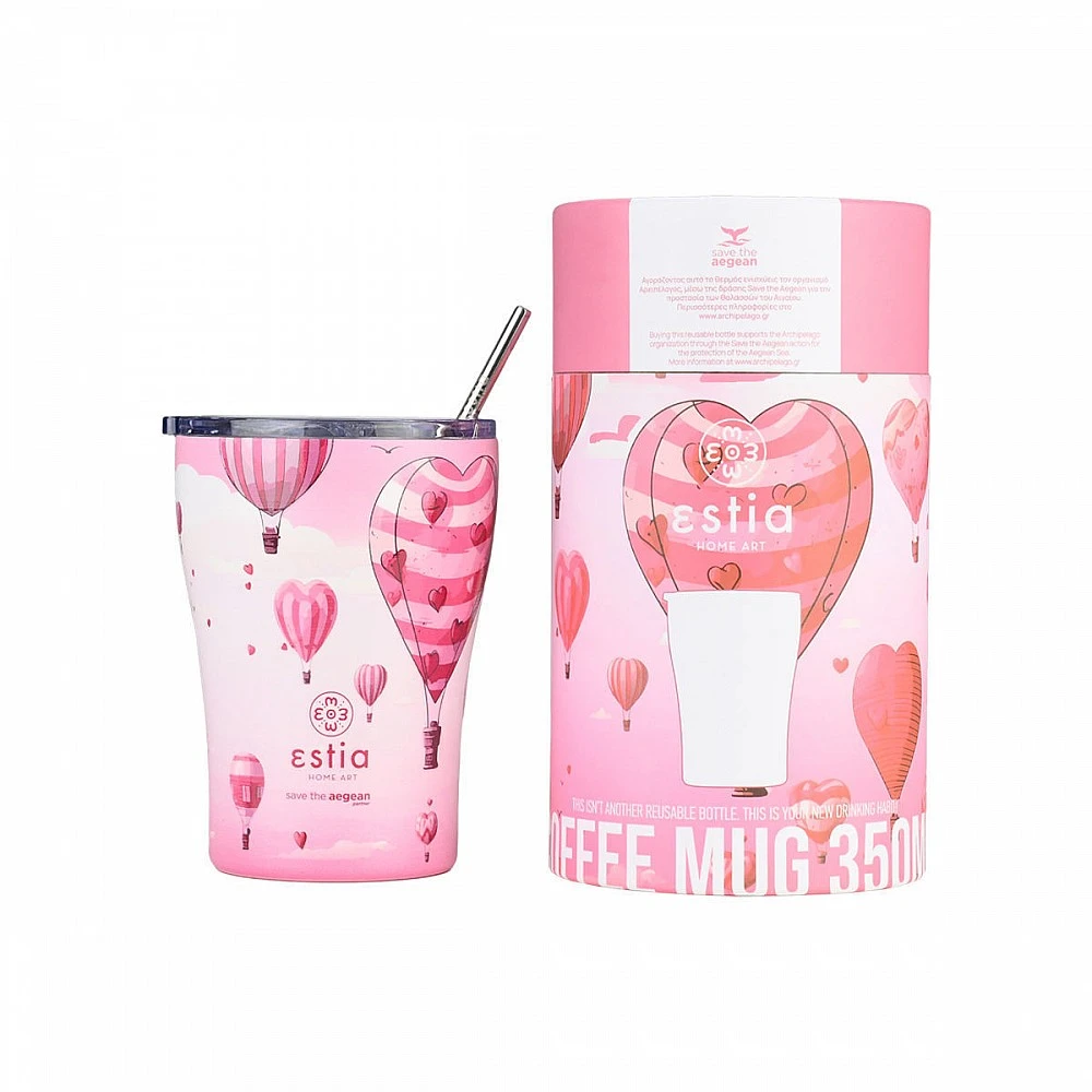 ΘΕΡΜΟΣ COFFEE MUG SAVE THE AEGEAN 350ml LOVE ASCEND 01-23102