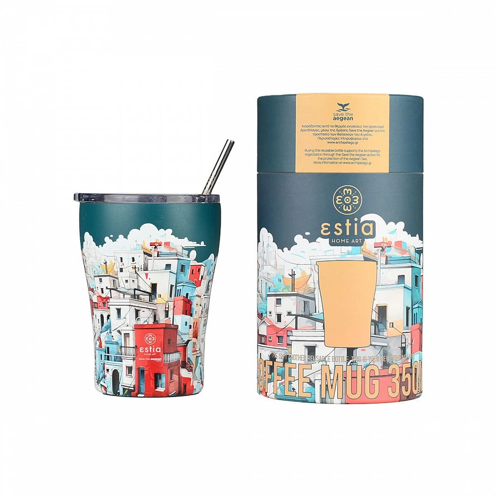 ΘΕΡΜΟΣ COFFEE MUG SAVE THE AEGEAN 350ml URBAN MYTHOS 01-23096