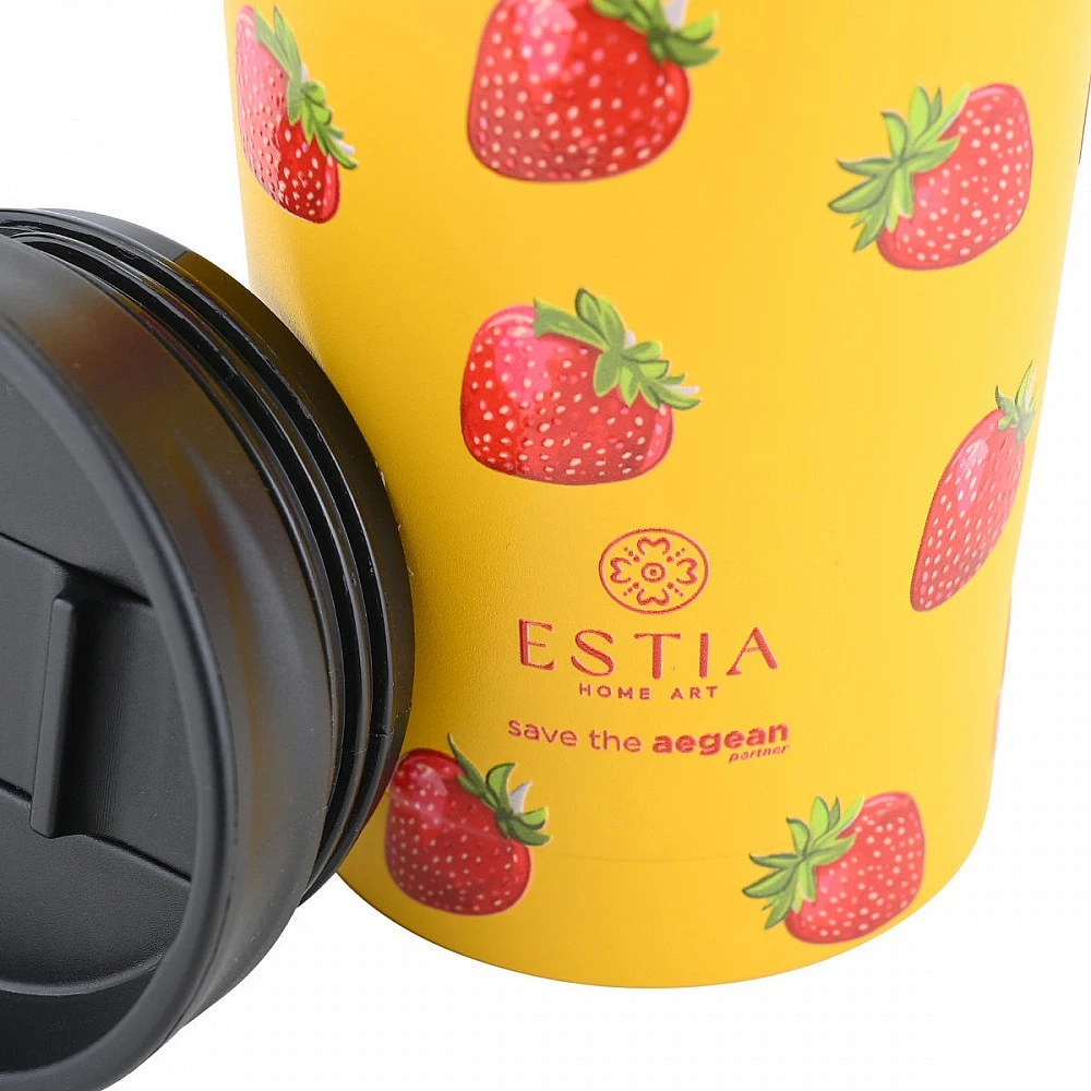 ΘΕΡΜΟΣ TRAVEL MUG SAVE THE AEGEAN 350ml BERRY BRIGHT 01-31862