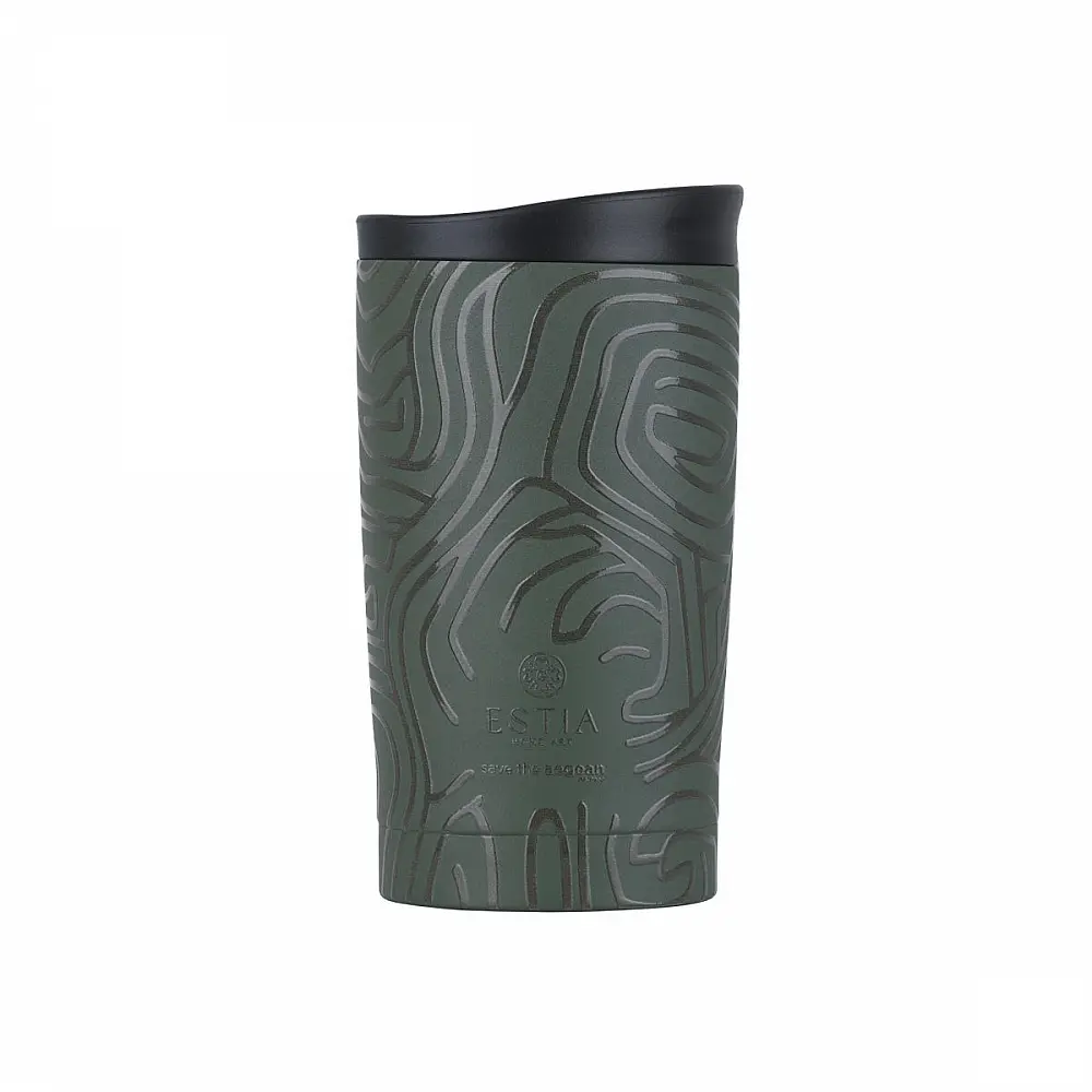 ΘΕΡΜΟΣ TRAVEL MUG SAVE THE AEGEAN 350ml OLIVE FLOW 01-31886