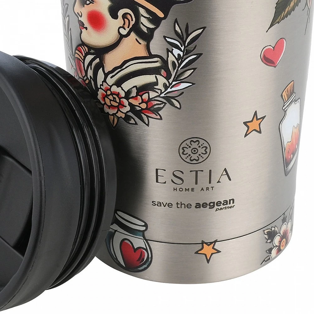 ΘΕΡΜΟΣ TRAVEL MUG SAVE THE AEGEAN 350ml OLD SCHOOL INK 01-31916