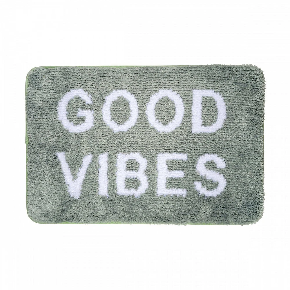 ΤΑΠΕΤΟ ΜΠΑΝΙΟΥ GOOD VIBES 40x60cm 100% ΜΙΚΡΟΪΝΕΣ ΜΕΝΤΑ 02-28565