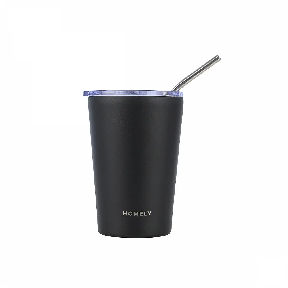 HOMELY ΘΕΡΜΟΣ MUG 400ml MIDNIGHT BLACK 01-32623