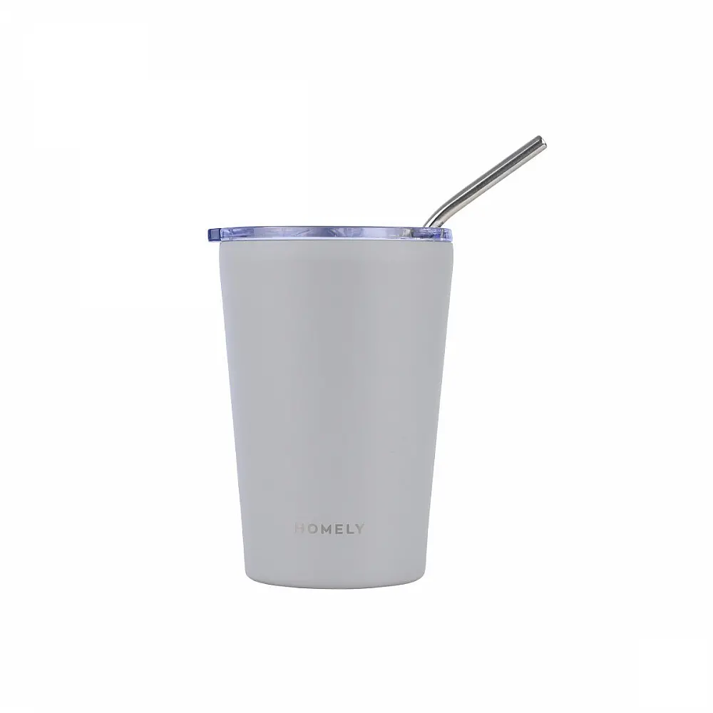 HOMELY ΘΕΡΜΟΣ MUG 400ml PEBBLE GRAY 01-32630
