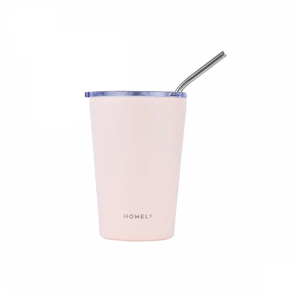 HOMELY ΘΕΡΜΟΣ MUG 400ml ROSE QUARTZ 01-32678