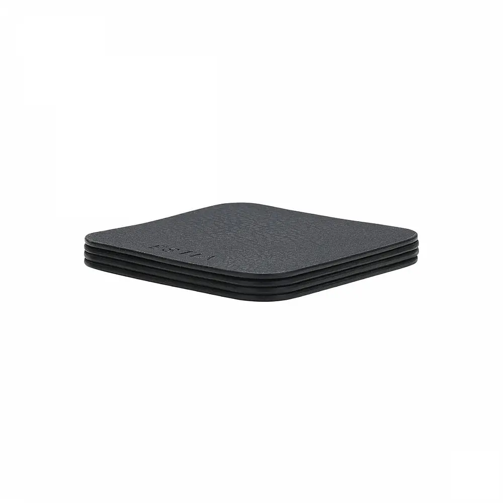 ΣΟΥΒΕΡ ALLURE PVC 10x10cm ΜΑΥΡΟ  ΣΕΤ 4 ΤΕΜ. 07-32395