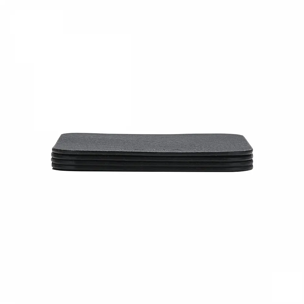 ΣΟΥΒΕΡ ALLURE PVC 10x10cm ΜΑΥΡΟ  ΣΕΤ 4 ΤΕΜ. 07-32395