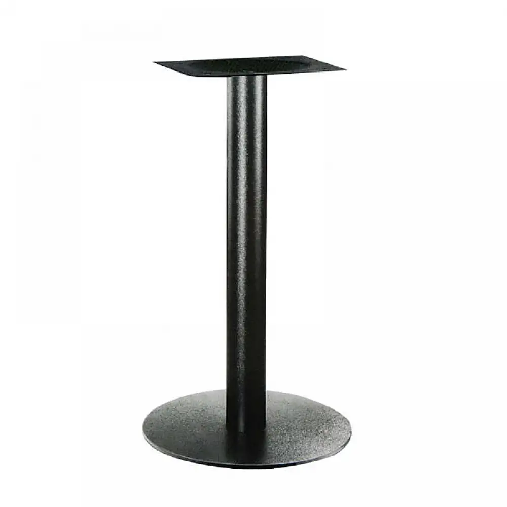 FLAT ΣΤΡΟΓΓΥΛΗ Φ45Χ72εκ. ΒΑΣΗ ΜΕΤΑΛΛΙΚΗ ΜΑΥΡΗ