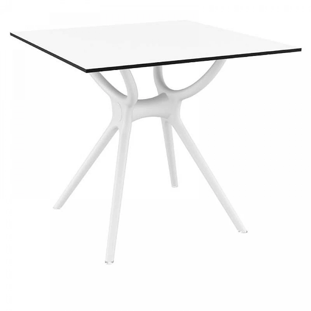 AIR ΤΡΑΠΕΖΙ 80Χ80Χ74εκ. WHITE LAMINATE 12mm