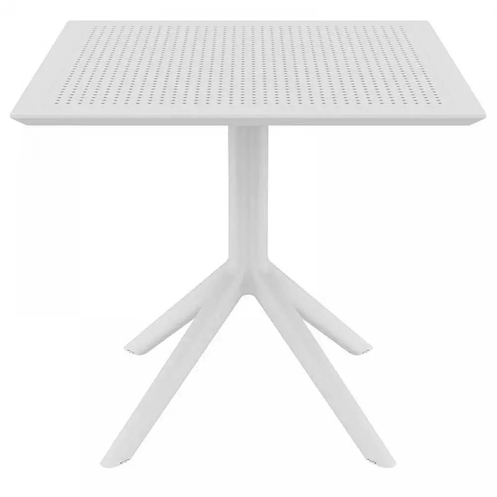 SKY WHITE 80X80X74εκ. ΤΡΑΠΕΖΙ ΠΟΛ/ΝΙΟΥ