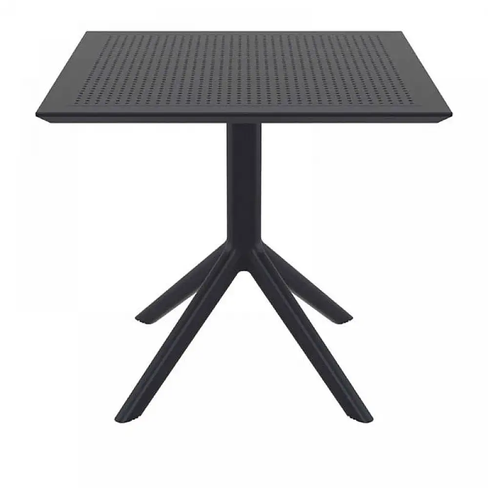 SKY BLACK 80X80X74εκ. ΤΡΑΠΕΖΙ ΠΟΛ/ΝΙΟΥ