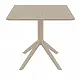 SKY TAUPE 80X80X74εκ. ΤΡΑΠΕΖΙ ΠΟΛ/ΝΙΟΥ