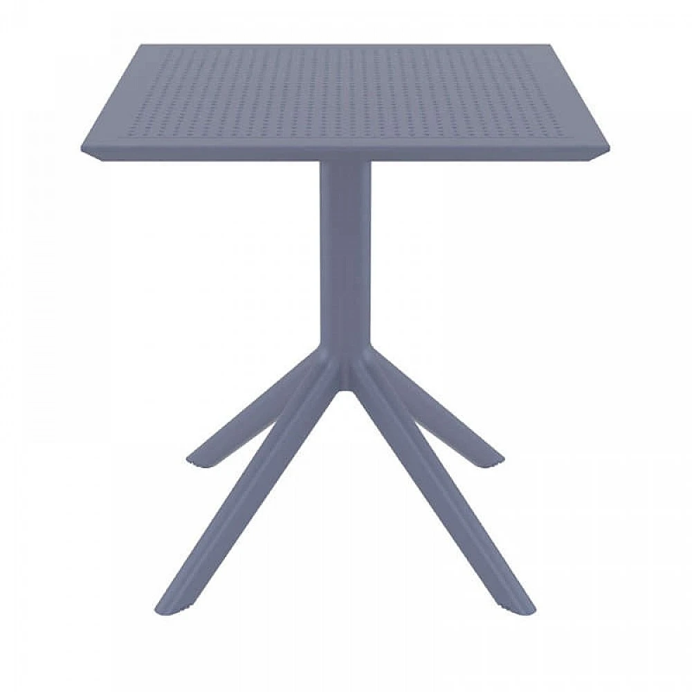SKY DARK GREY 70X70X74εκ. ΤΡΑΠΕΖΙ ΠΟΛ/ΝΙΟΥ