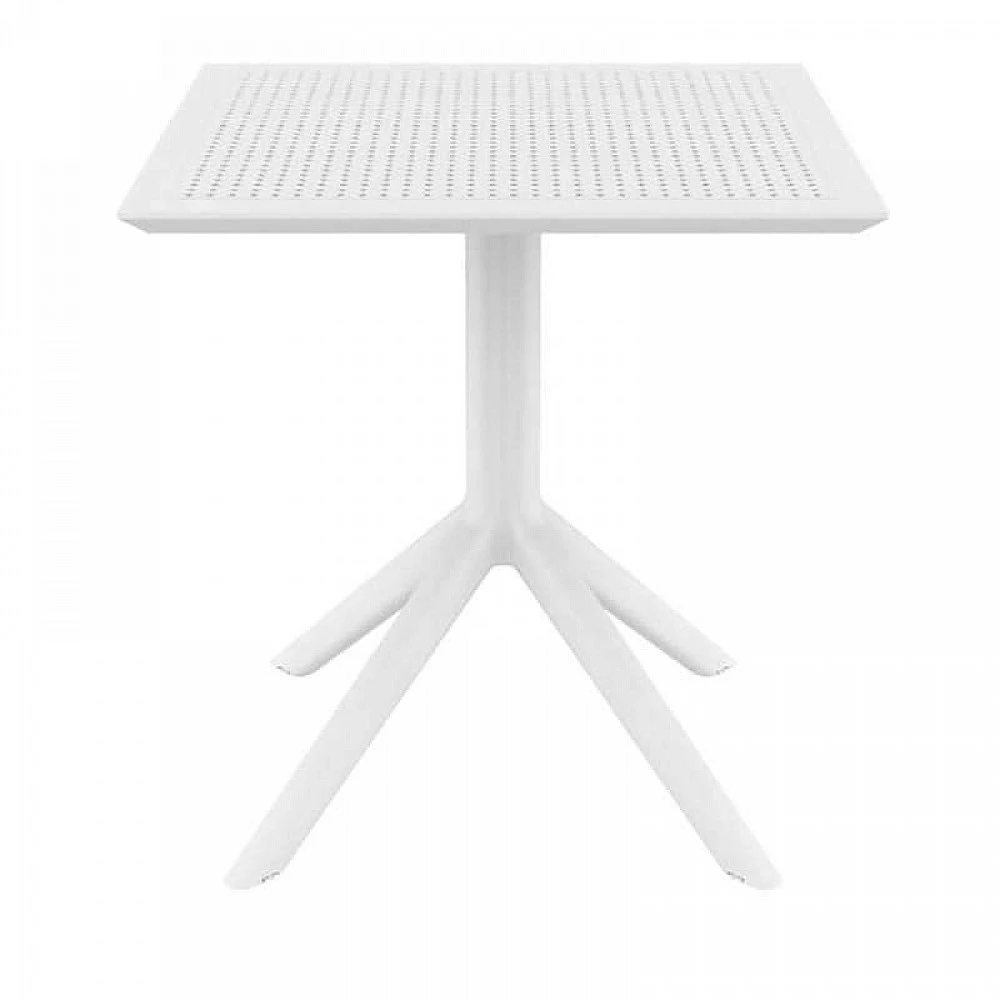 SKY WHITE 70X70X74εκ. ΤΡΑΠΕΖΙ ΠΟΛ/ΝΙΟΥ