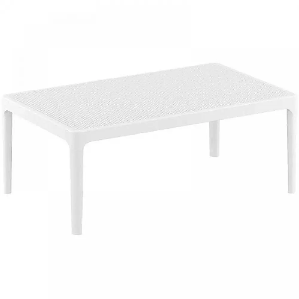 SKY WHITE 100Χ60Χ40εκ. ΤΡΑΠΕΖΙ ΠΟΛ/ΝΙΟΥ