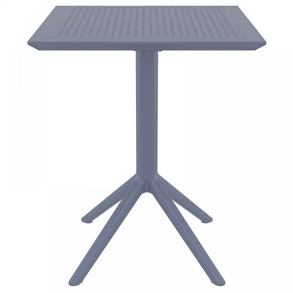 SKY DARK GREY 60Χ60X74εκ. ΤΡΑΠΕΖΙ ΠΤΥΣ/ΝΟ ΠΟΛ/ΝΙΟΥ