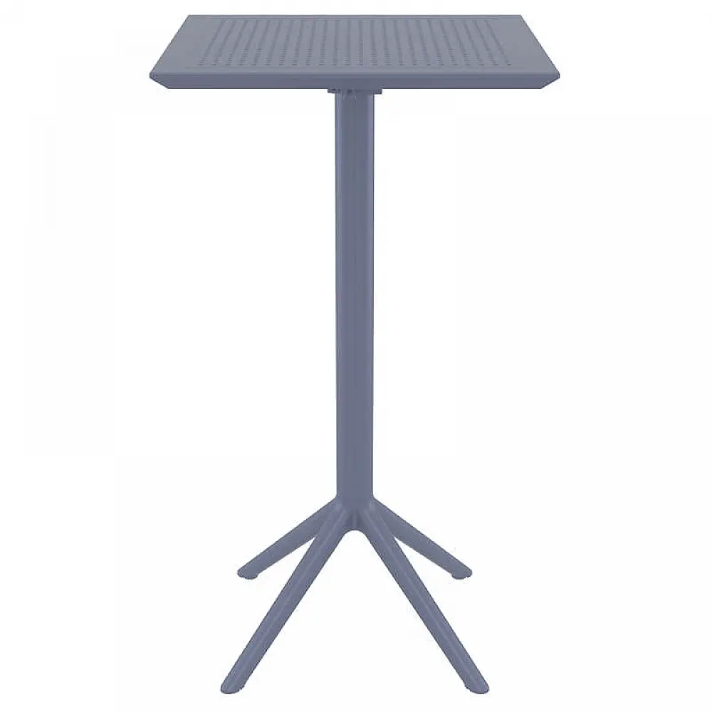 SKY DARK GREY BAR 60Χ60Χ108εκ.ΠΤΥΣ/ΝΟ ΤΡΑΠ. ΠΟΛ/ΝΙΟΥ